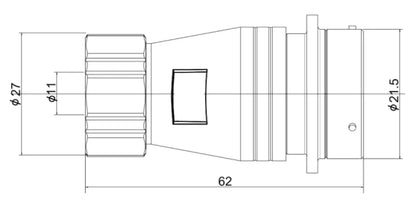 PTG20F-10K  20MM Professional Aviation Wire Connectors Manufacturer CNC Electrical Equipment 2-14 Pin Waterproof Connector