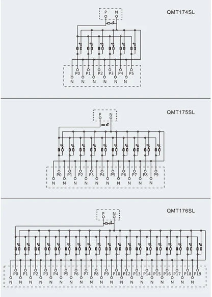 QMT176SL Din Rail Terminal Block NPN/PNP Input/Output Safe Reliable European Quick-connect Terminals with LED Light Copper