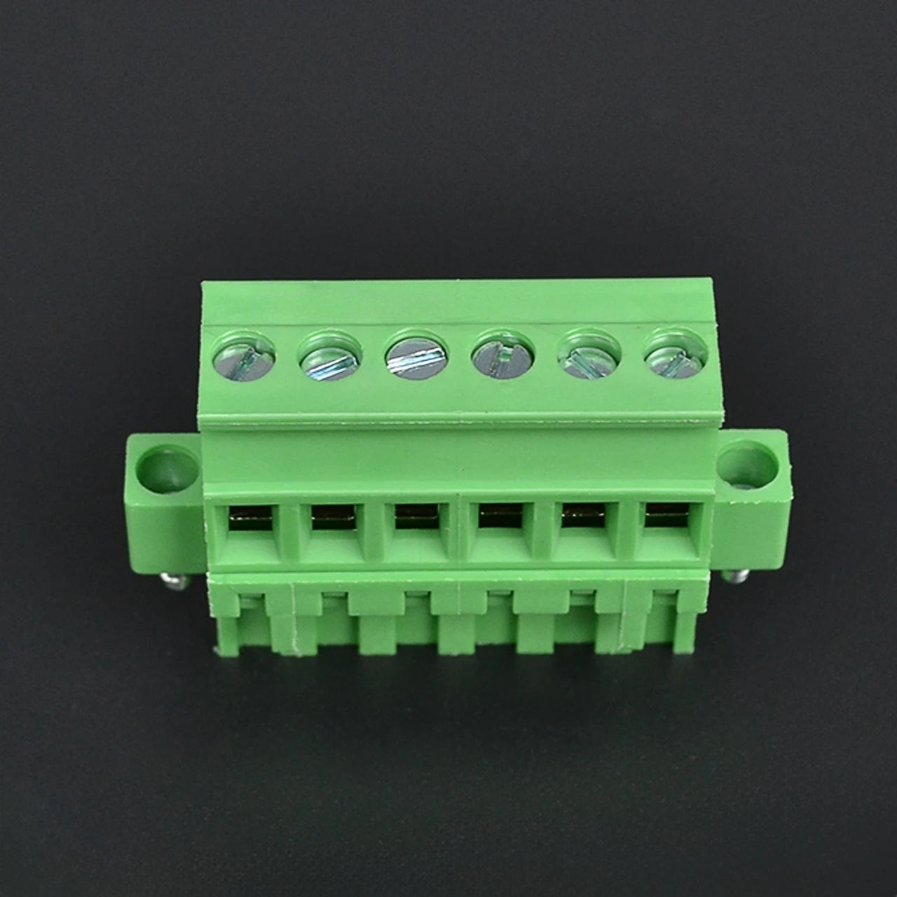 QPRA-508F-6P 5.08mm Pitch 300v 15A M3.0 Screw Green PA Material QPR Series Plug PCB Terminal Blocks
