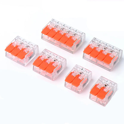QPCT Wire Quick Single Combination Splicing Connectors Push Press Easy Install Industrial Terminal Blocks