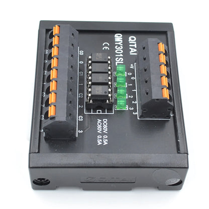 QMY301SL-P Solid State 4-Channel Relay Module Input/Output Terminal Block 12-60VDC Input 60V Output 0.5A Current Din Rail