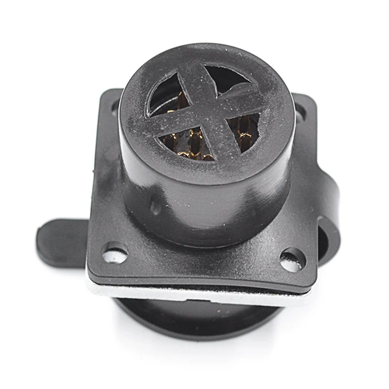 Square Backward Installed Socket  Quick Lock  Mmale Connector   Waterproof Charging Discharging