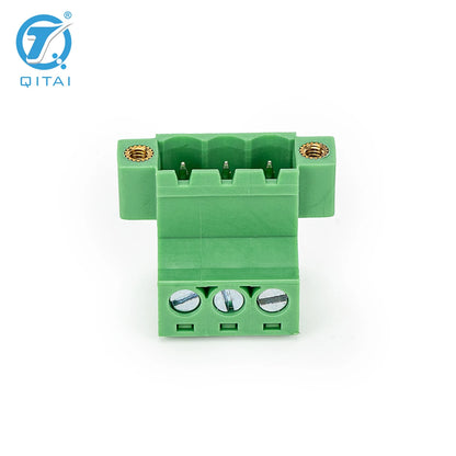 QPS-508S-3P 3 Pole 5.08mm Pitch PCB Mount Screw Terminal Block Connector for PCB Wiring Printed Circuit Board Terminal