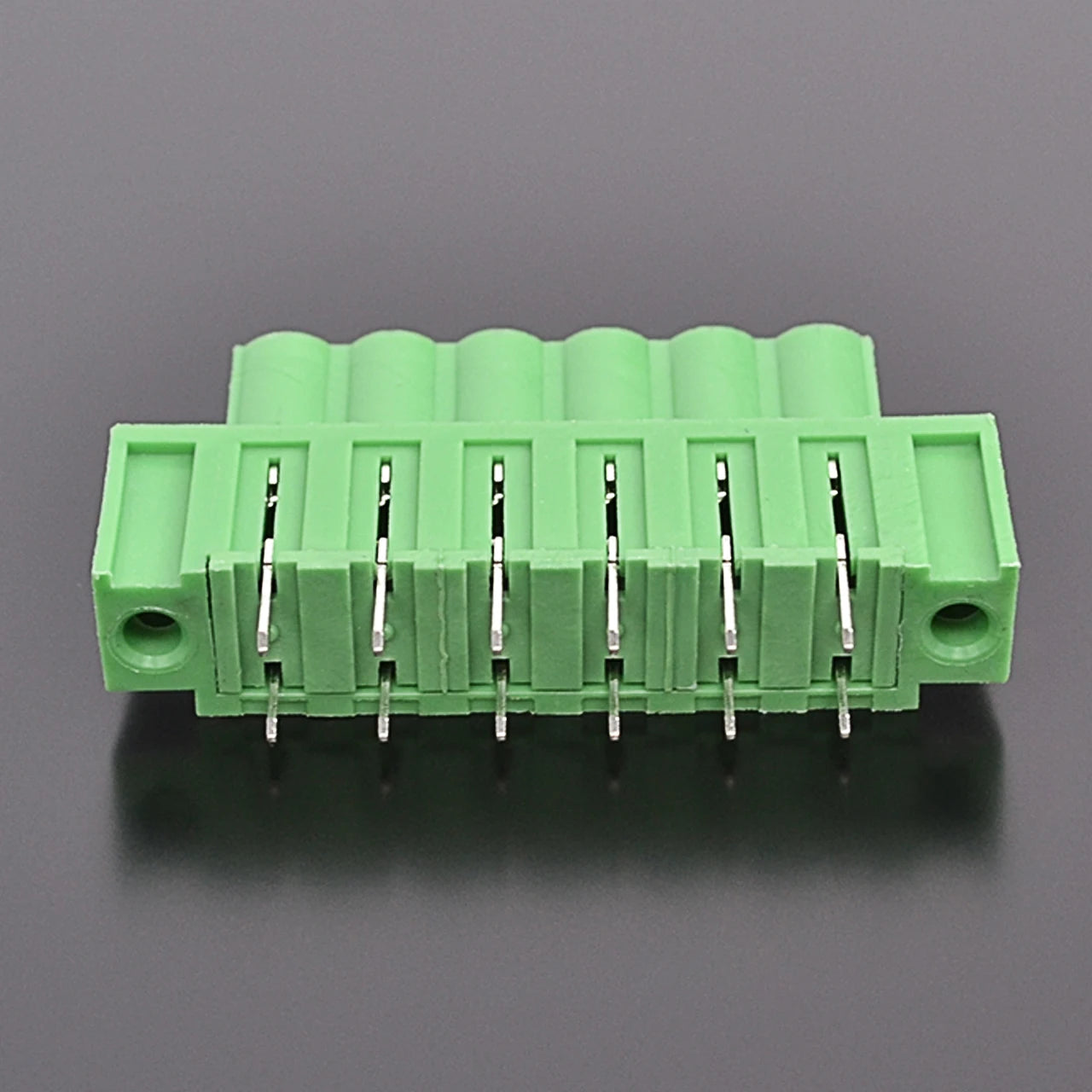 QSP-508VF-6P 5.08mm Pitch 6P PCB Terminal Block Connector Green Simple Cheap Durable  PCB Terminal Blocks Types With Flange
