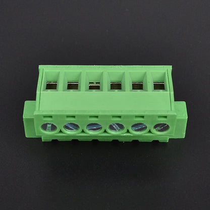 QPS-508S-6P 5.08mm Pitch 2-24 Pin Male and Female Wire Connector Screw Plug-in PCB Terminal Block With Flange