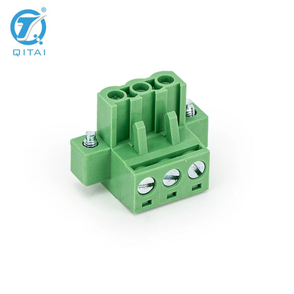 QPV-508F-3P 3-Pole 5.08mm Pitch PCB Mount Screw Terminal Block Connector 2-24P Terminal Blocks for PCB Wiring Printed Circuit