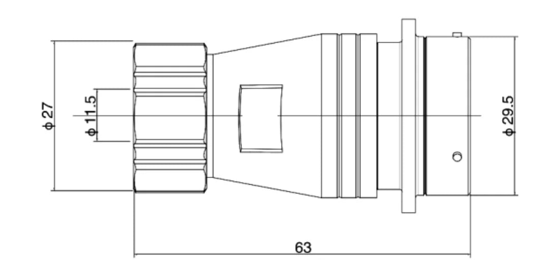 PTG 28F-19K Industrial Waterproof Power Female Aviation Adapter Plug Socket Electrical Connector 2-26P Multi Application
