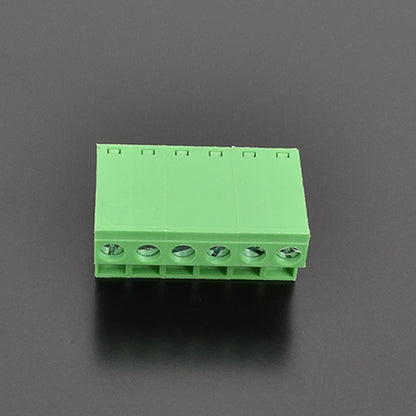 QPZ-508-6P 5.08mm Pitch 6P 300v 15A M2.0 Screw Green High Strength QPZ Series Plug PCB Terminal Blocks