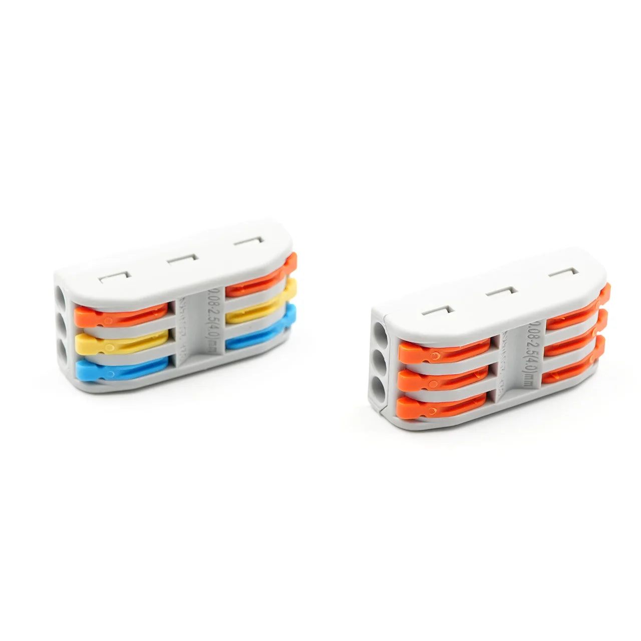 QPCT 2-3 Universal Compact 3 P Push-in Terminal Block Quick Wire Conductor Quick-insert Push-type Terminal BlockS