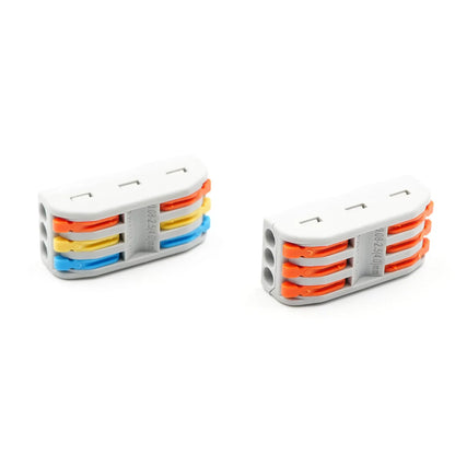 QPCT 2-3 Universal Compact 3 P Push-in Terminal Block Quick Wire Conductor Quick-insert Push-type Terminal BlockS