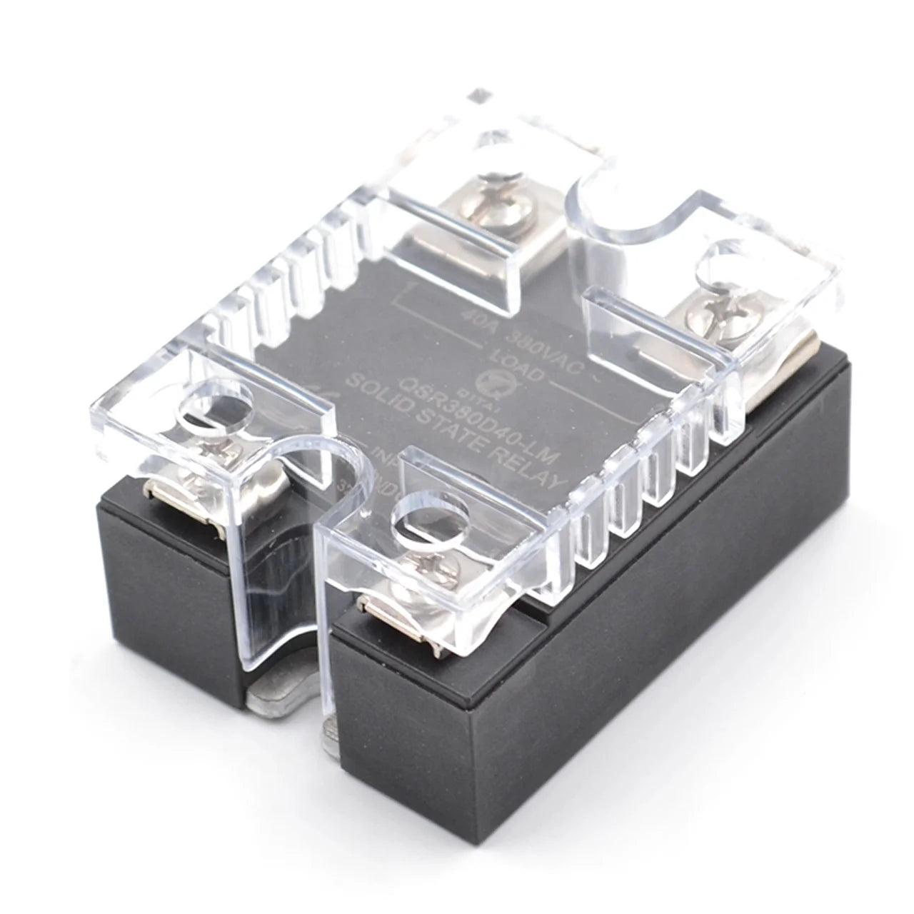 QSR-Series Single Phase Solid State Relay Panel Mount SSR DC or AC Input 48-440VAC Load Voltage 10A/25A/40A/60A/80A Load Current