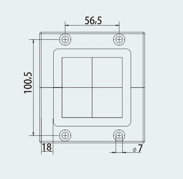 CES 64/4 Set Cable Entry Systems Pre-Cut Cable Entry Plate Sealing Solution Variable Diameter Sealing Frame Made Durable Nylon