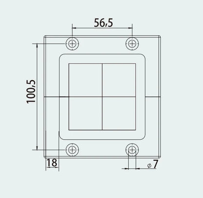 CES 64/4 Set Cable Entry Systems Pre-Cut Cable Entry Plate Sealing Solution Variable Diameter Sealing Frame Made Durable Nylon