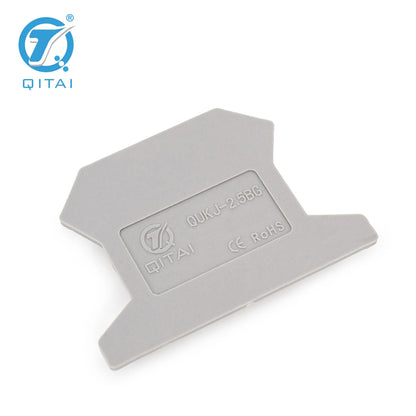QUKJ-2.5BG Din Rail Terminal Blocks D-UK 2,5 End Cover Electrical Control Connection Terminal Block Accessories