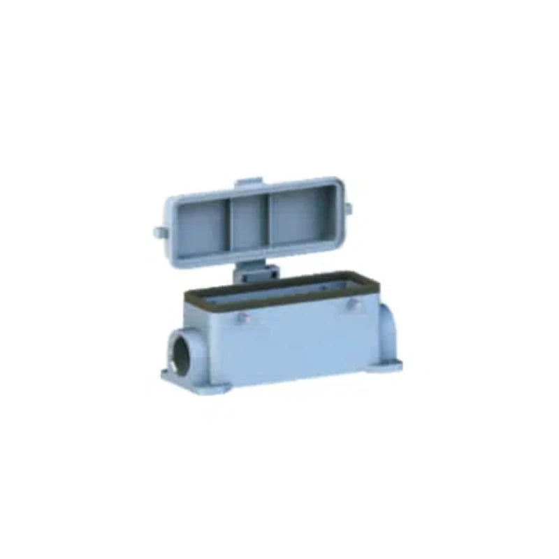 H24B-SG-4B-CV-PG21 Heavy Duty Connector Compact Series Aluminum Housing Top Entry Protective Hoods