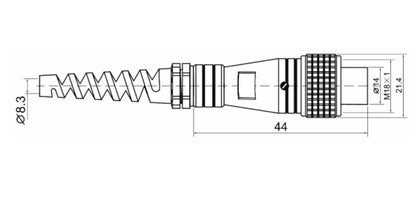 PL16-2A  2P- 9P PL Cable Type 5A 250V Metal Circular Aviation Connector Waterproof for Aviation
