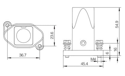 HP3A/H-TE-2S-M20 Hoods Heavy Duty Connector Compact Series Top Entry Protective Hoods