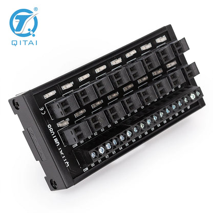 QMT088   16 Bit Output Terminal Block DC24V 1A PLC Module Connect With LED Light Remote Control