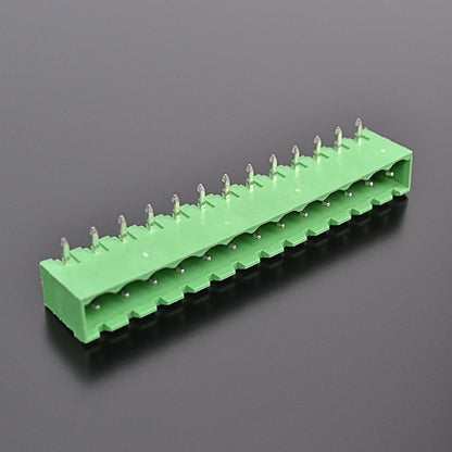 QS-500RC-13P PCB Terminal Blocks 5.00mm Pitch 13P 300V 15A Green High Strength Screw Connector