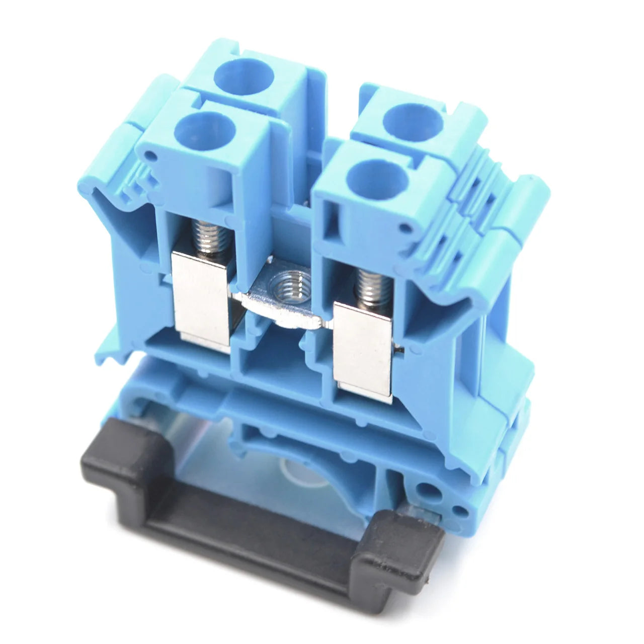 QUKJ-4 Universal Screw Terminal Blocks UK3N 2-Contacts 800V 32A 4mm² Terminal Block Din Rail 4mm AWG 24-12 PA66 CE Certification