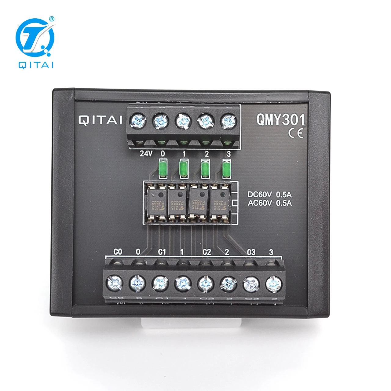 QMY301 Solid State Relay Module Automotive 6-Pole NPN/PNP Control Output 60V Current 0.5A Terminal Block Module Voltage 12-60/DC