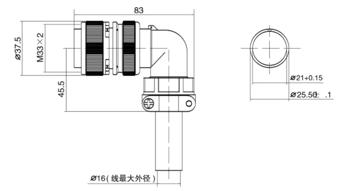 YF28-10D1  Industrial Waterproof Aviation Adapter Plug D Electrical Connector 4/7/10/15P Multi Application Connector