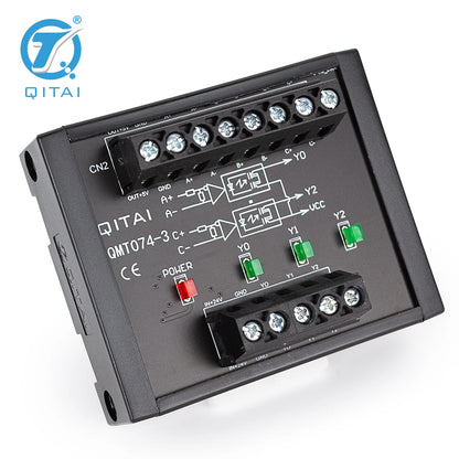 QMT074-3 Terminal Block Module DC 15-30V  4-20mA PLC Input and Output Module Built-in Voltage Conversion Module PLC Connect