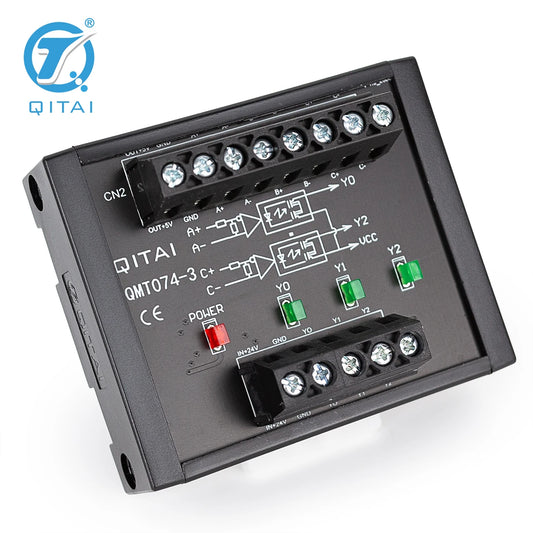 QMT074-3 Terminal Block Module DC 15-30V  4-20mA PLC Input and Output Module Built-in Voltage Conversion Module PLC Connect
