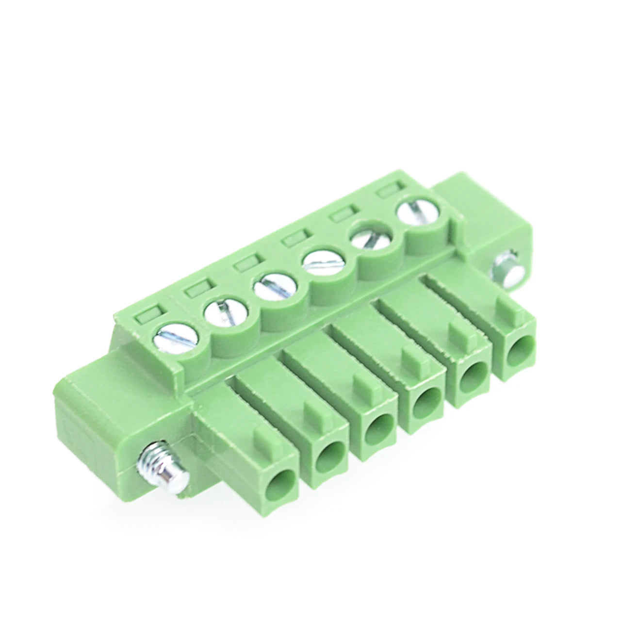QPV-381F-6P 3.81mm Pitch 6P 300V 10A Male Wire Connector Terminators PCB Screw Plug-in Terminal Block