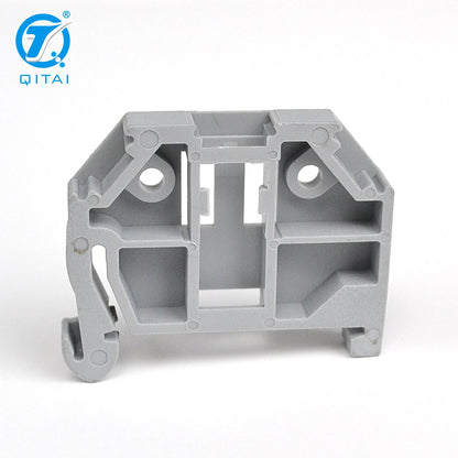 QUKJ-2G6 Screwless End Stop 249-116 Width 6 mm Suitable for 35 X 15 and 35 X 7.5 Din Rails Gray Endpoint Gear Block Connector