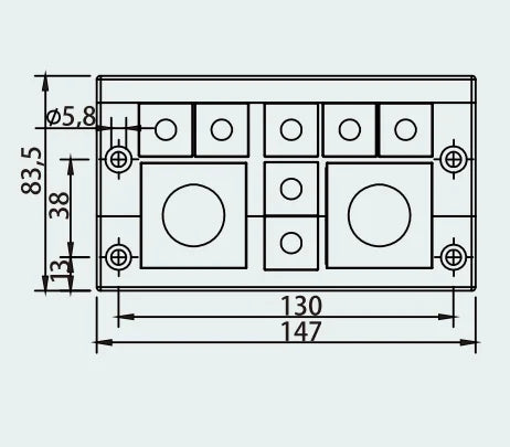CES 24/15-ED Cable Entry Systems KEL 24/15-E Pre-Cut Cable Entry Plate for Grommets Made of Durable Nylon Material