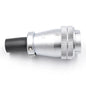 PT28F-16A IP66 Plug with PVC Sleeve 3-Core Receptacle for Plastic Clamp Nut Aviation Industrial Connector
