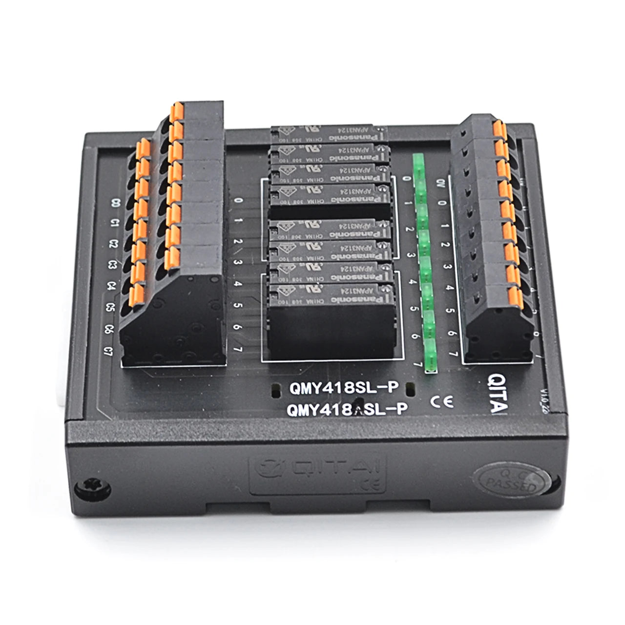 QMY418SL-P Channel 250Vac/30Vdc 5A  Relay Module with Plug in Spring Terminal Block Electromagnetic Relay