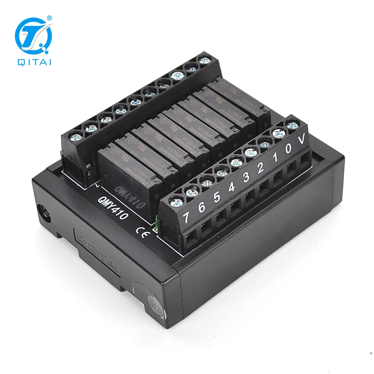 QMY410 Safe Quick High Quality PLC Wiring Terminal Blocks Module  DC24V 7.5mA Relay  8 Channel Terminal Blocks Module