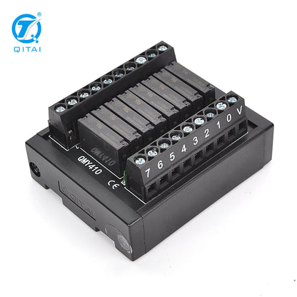 QMY410 Safe Quick High Quality PLC Wiring Terminal Blocks Module  DC24V 7.5mA Relay  8 Channel Terminal Blocks Module