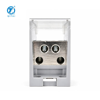 QJFX-2x70-4x16 Multi-purpose Busbar Terminal Block 690V 2 in 4 Out DIN Rail TH35 for Power Distribution