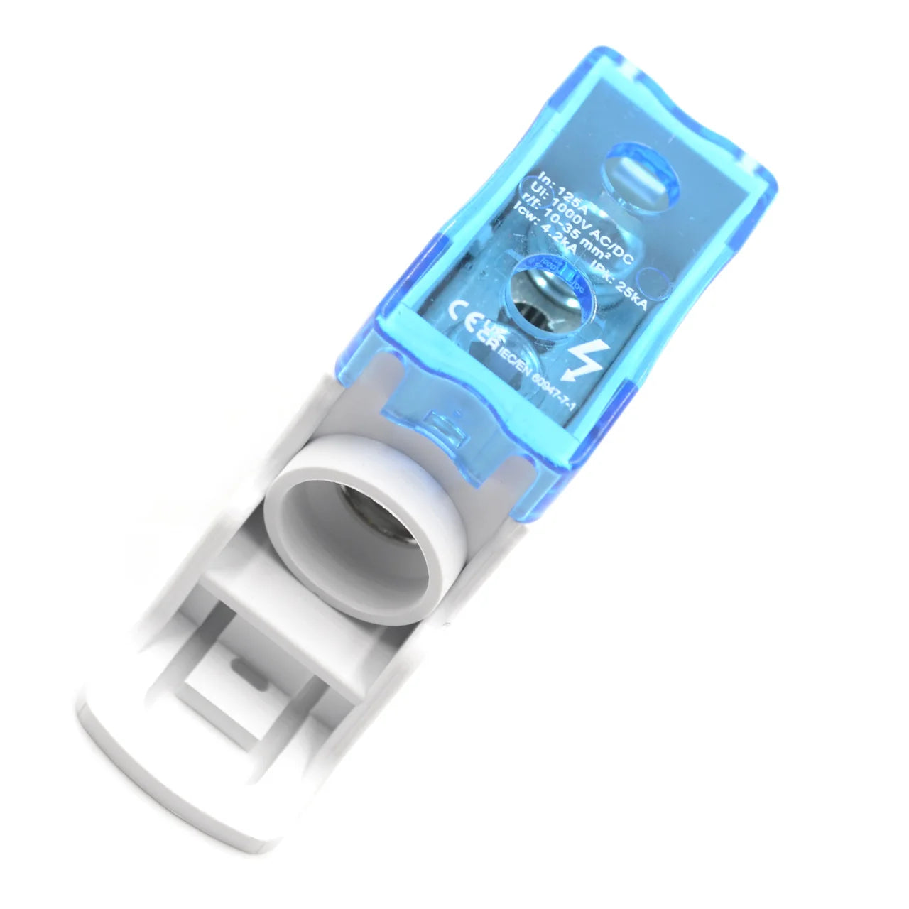 QFJ125A-1P Unipolar Splitter Box 125A Din Rail Mount Terminal Block Power Distribution Module CE RoHS