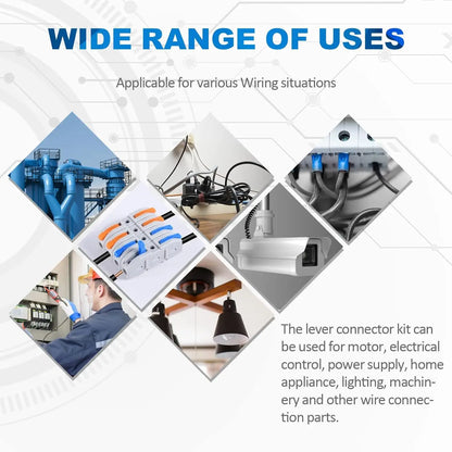 KV211 High Quality Spring Automotive Single Pole 1P 250V 32A LED Light Wiring Quick Connectors Push-In Terminals