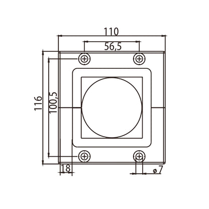 CES 64/1 PA66  UL94 Cable Entry Access Quality Cable Management Kit Plate Panel Wiring Electrical Insulation Frame Accessories
