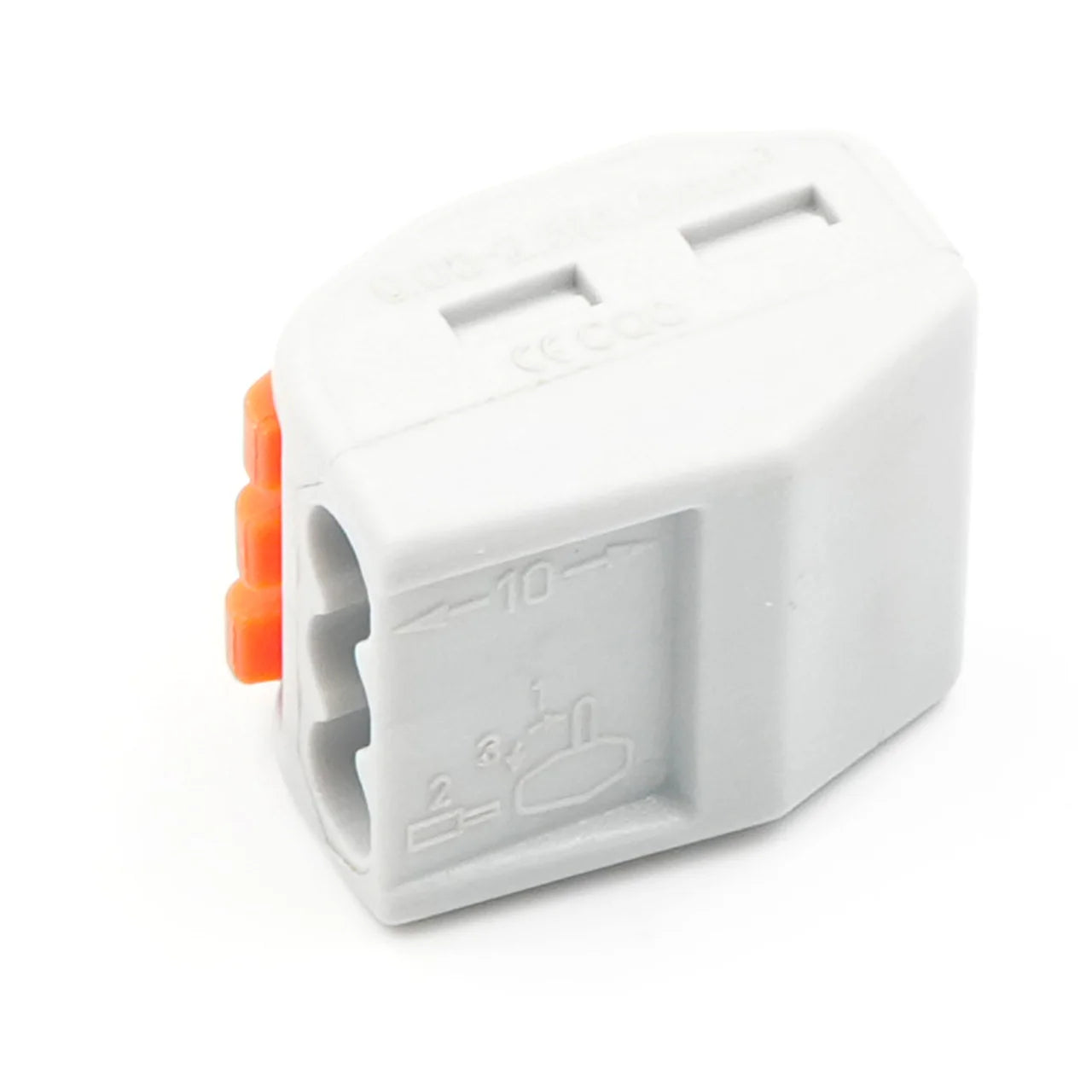 QPCT-213 250V 32A 3P Push-in Quick-Connect Tool-Free Push-in Spring-Loaded  Terminal Blocks