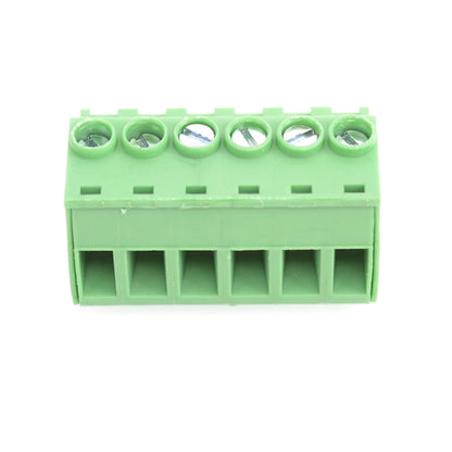 QPVH-508-6P 5.08mm Pitch 6P Female and Male Wire Connector Terminators PCB Screw Plug-in Terminal Block