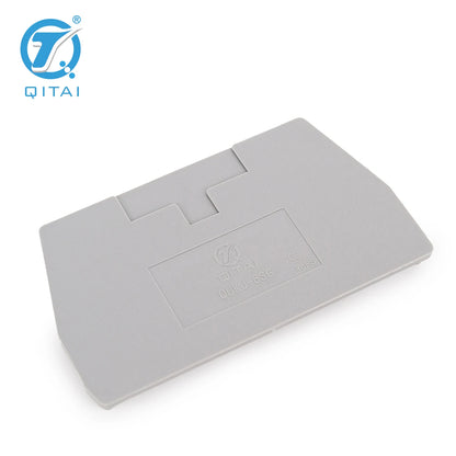 QUKJ-6SG Din Rail Terminal Blocks D-URTK End Cover Electrical Control Connection Terminal Block Accessories