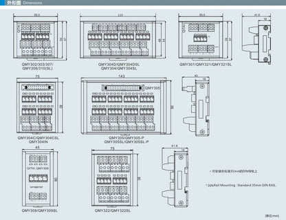 Terminal PLC Blocks with Solid State Relay Module 12-60V/DC NPN/PNP Terminal Blocks
