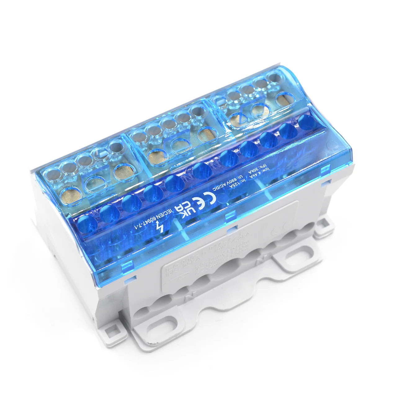 QFJ125A-3P Single Pole Terminal Junction Box 125A Power Distribution for Automotive Screw Terminal Blocks