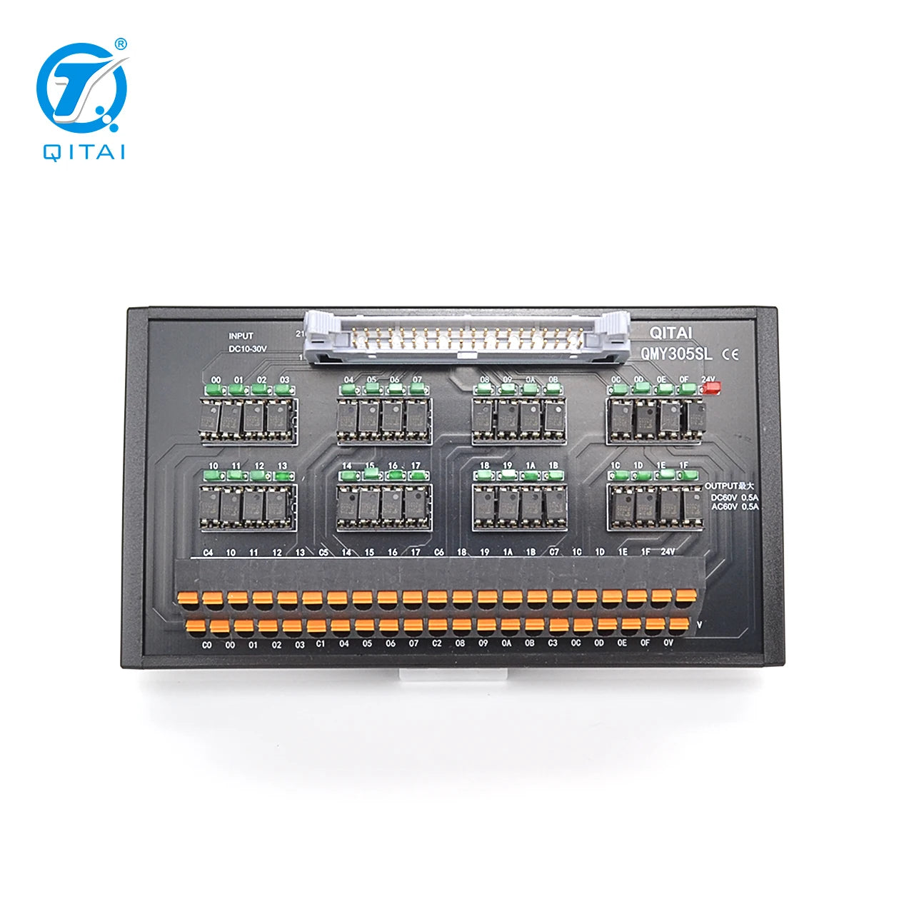 QMY305SL QITAI High Speed Optocoupler Solid State Relay Module 5V Voltage 1A Brass for CNC Equipment 32 Channel Terminal Block