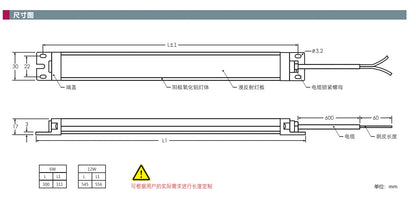QX02-02P06T6A 6W 12W LED Light 18W IP67 Emergency Lighting for Electronic Contract Box Automation Equipment IP42