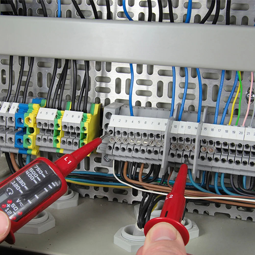QUKJ-16JD Earth Electrical Terminals Din Rail Screw Include Divider Pieces End Terminal Blocks Terminal Strip