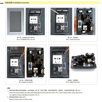 QH420-1A PC Material Panel Waterproof Box IP54 Smart-Power mounting dimension