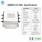 QEMC2-C4-30A Three Phase High Performance EMI Filter Differential Mode Choke 30A 250/440VAC Stud Terminal for CNC Machine Tool