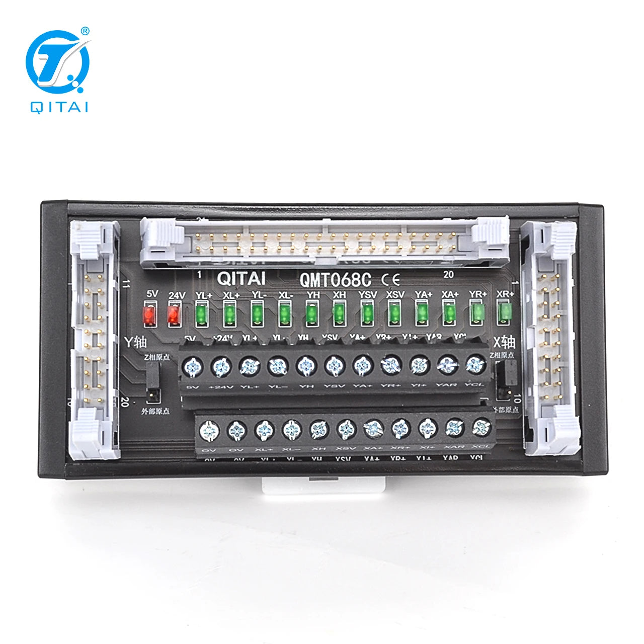QMT068C Terminal Block 2 Axis Servo/stepper Control Block Quick Connection Between Positioning Module and Servo Drive